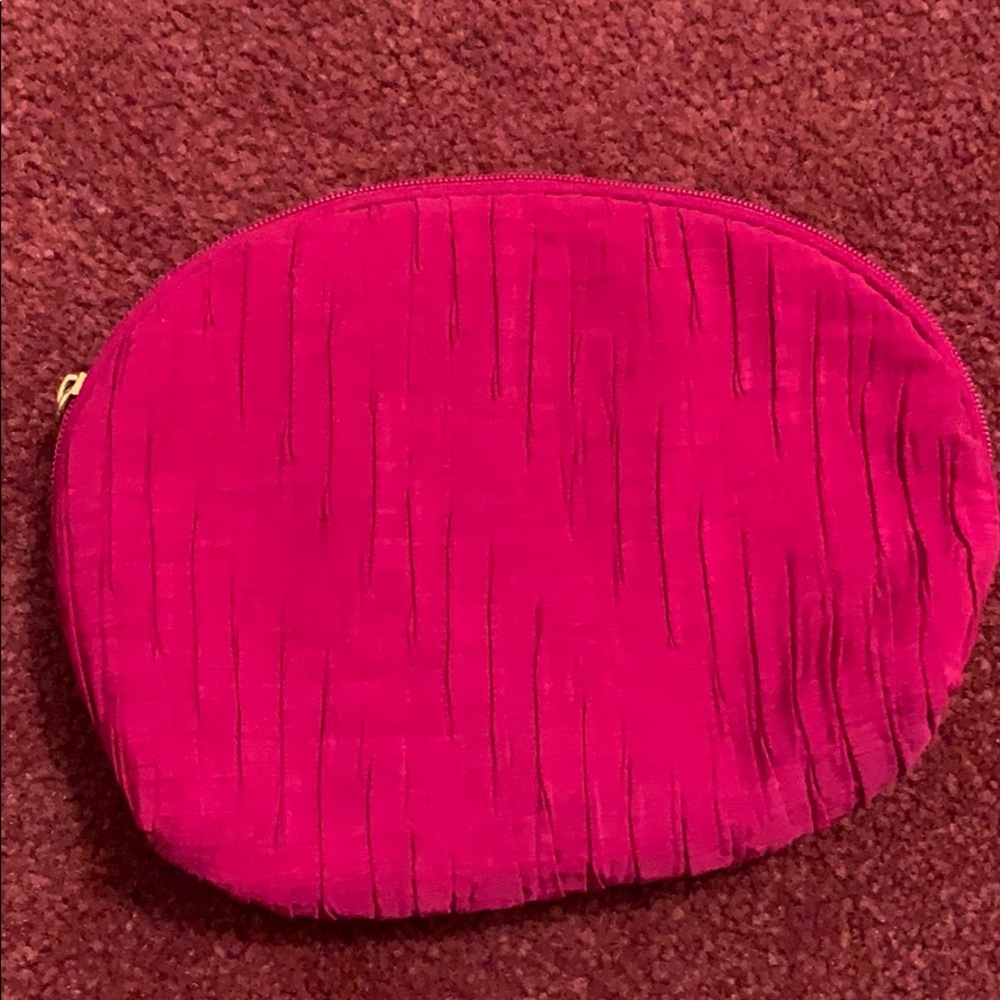 Magenta make up bag